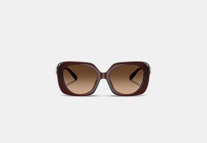 Maxi Sculpted C Oversized Square Sunglasses