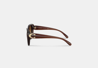 Maxi Sculpted C Oversized Square Sunglasses