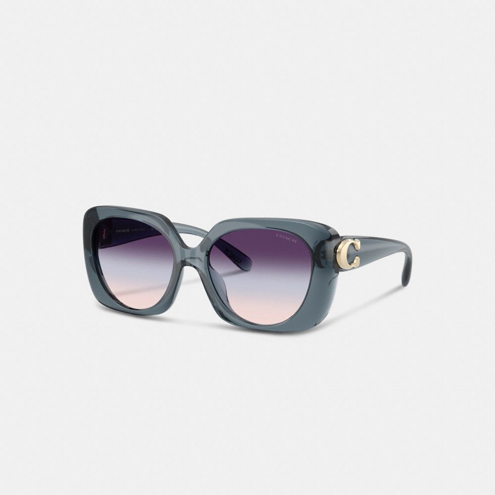 Maxi Sculpted C Oversized Square Sunglasses