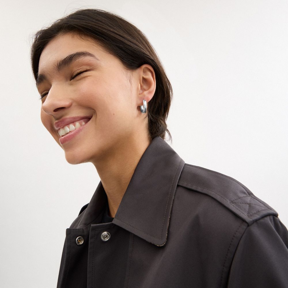 Pavé Hoop Earrings