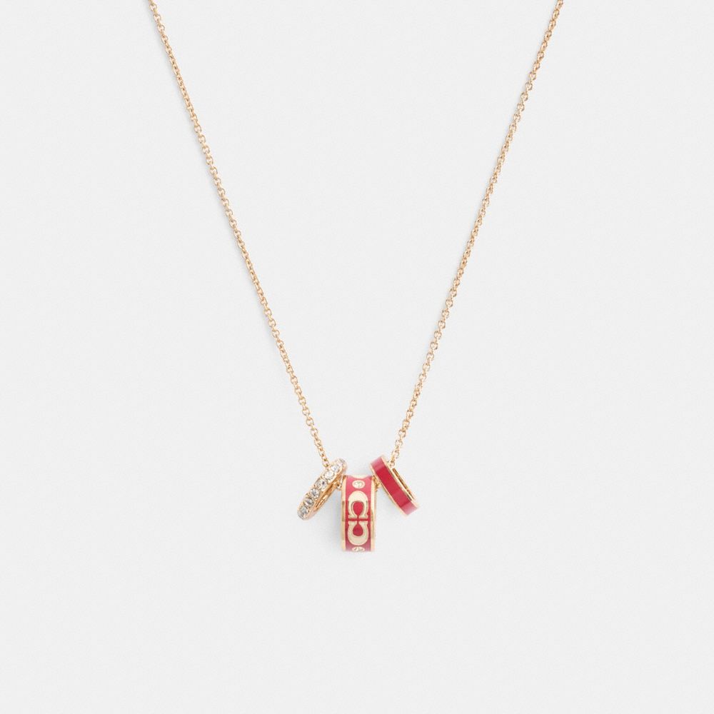 Signature Enamel Rondell Necklace