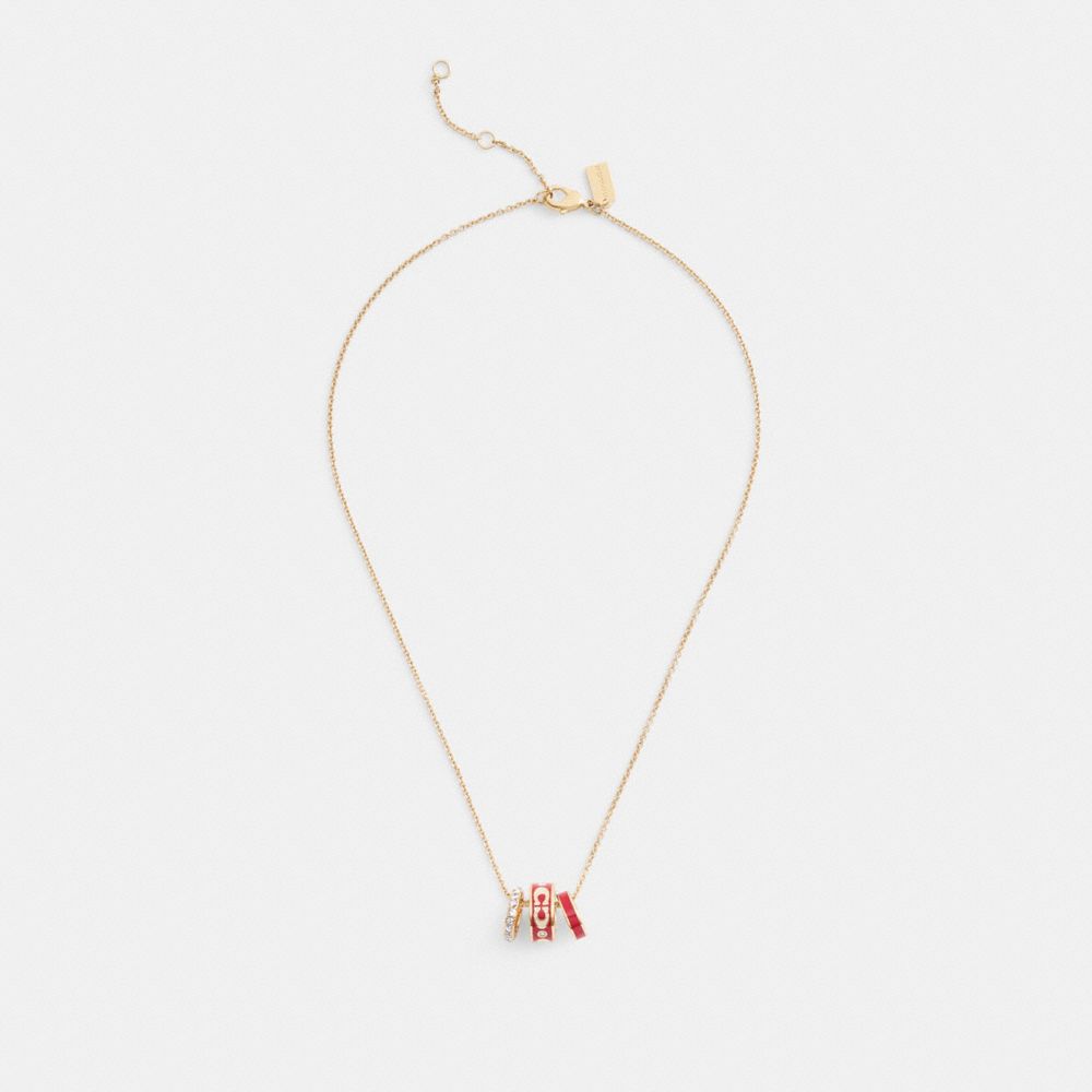 Signature Enamel Rondell Necklace