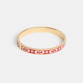 Signature Enamel Hinged Bangle
