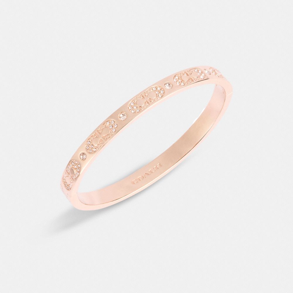 Signature Pavé Hinged Bangle