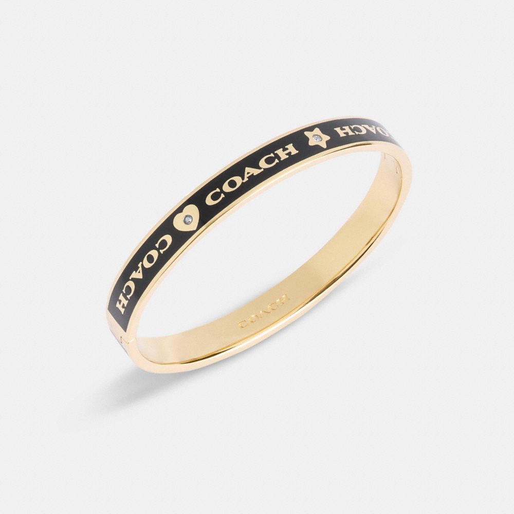 Coach Heart And Star Enamel Bangle