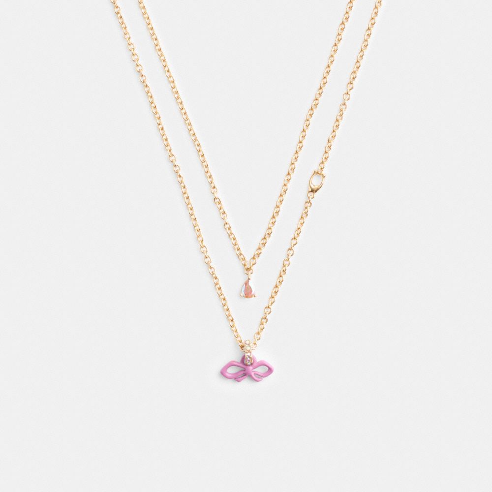 Mini Bow Layered Necklace