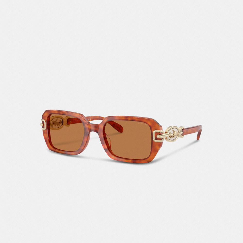 Horse And Carriage Rectangle Sunglasses