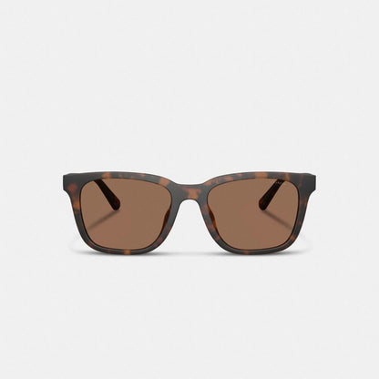 C Hardware Textured Temple Square Sunglasses