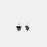 Resin Heart Drop Earrings