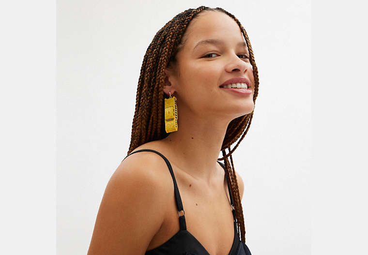 Pavé Taxi Cab Single Earring
