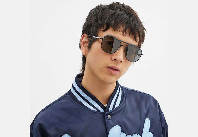 C Hardware Metal Navigator Sunglasses