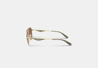 C Hardware Metal Navigator Sunglasses