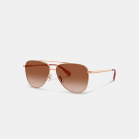 C Hardware Metal Pilot Sunglasses