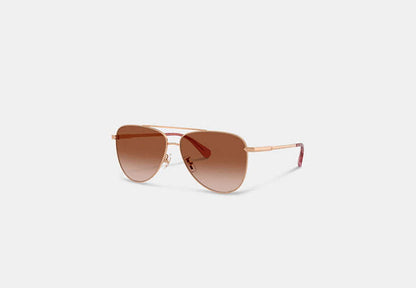 C Hardware Metal Pilot Sunglasses