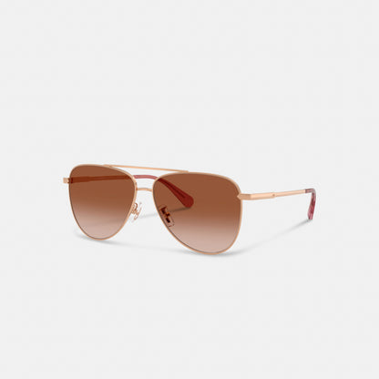 C Hardware Metal Pilot Sunglasses