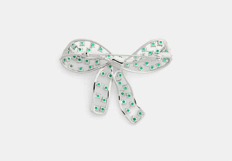 Crystal Bow Brooch