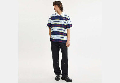 Relaxed Striped Polo