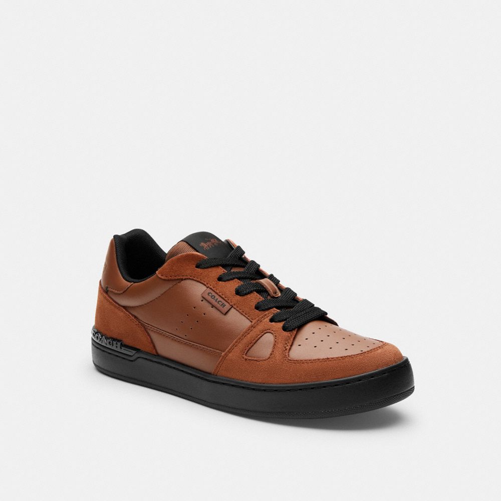 Clip Court Sneaker With Camo Print