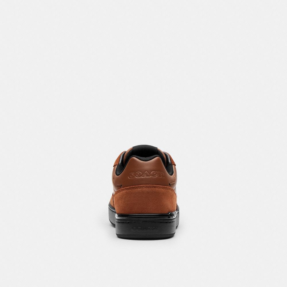 Clip Court Sneaker With Camo Print