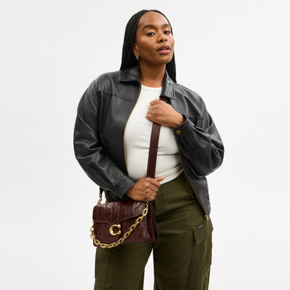Chain Tabby Shoulder Bag With Quilting