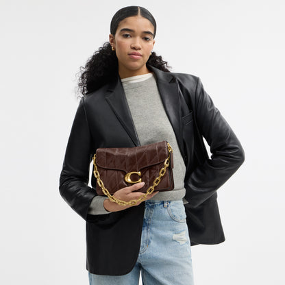 Chain Tabby Shoulder Bag With Quilting