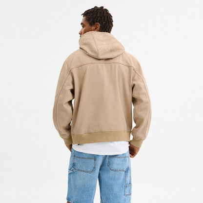 Denim Hooded Zip Jacket