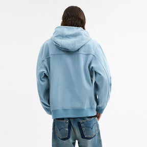 Denim Hooded Zip Jacket
