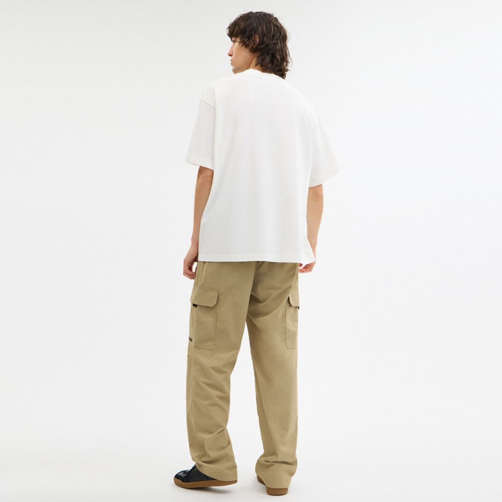 New York Collage Relaxed T Shirt In Organic Cotton