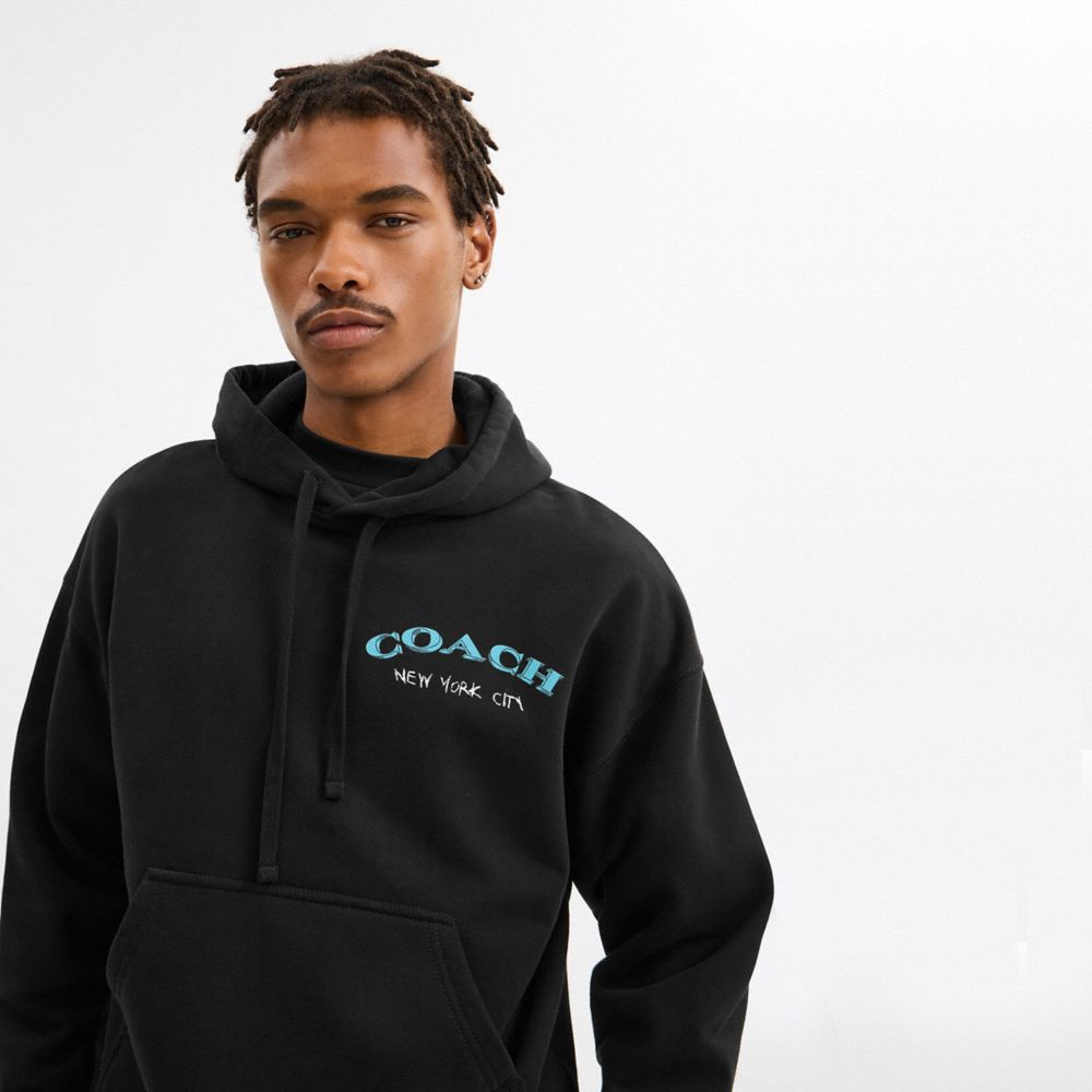 Leatherware Collage Relaxed Hoodie