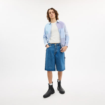 Patchwork Striped Shirt
