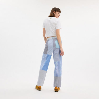 Patchwork Striped Pants