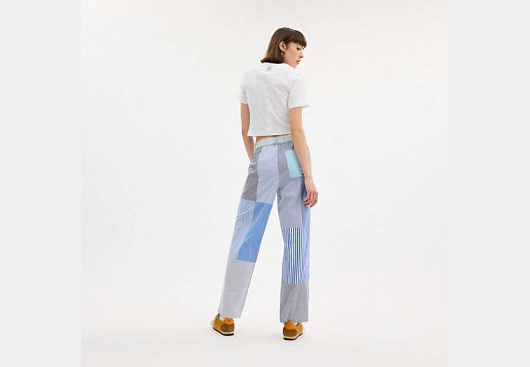 Patchwork Striped Pants