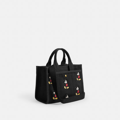 Disney X Coach Cargo Tote Bag 20 With Mickey Mouse In Regenerative Cotton Canvas