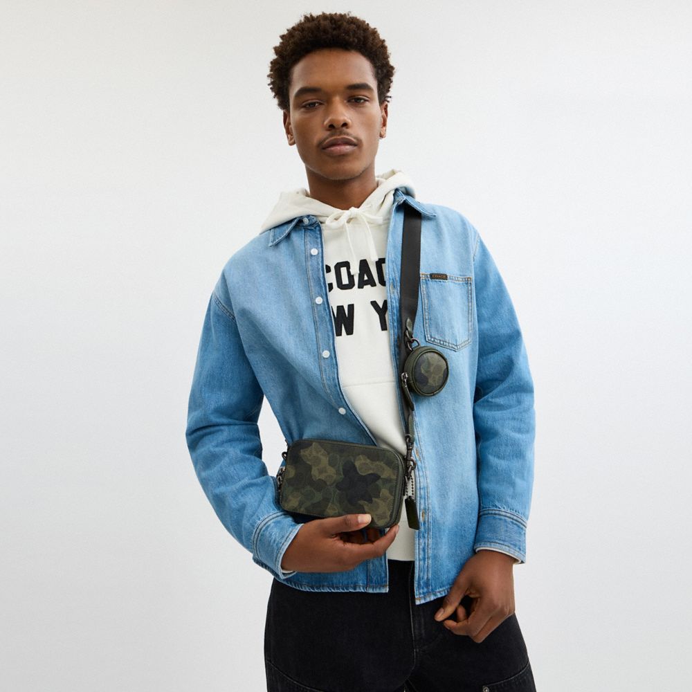 Charter Slim Crossbody Bag In Signature Camo Print