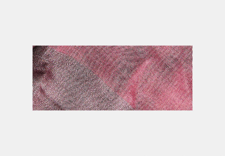 Restored Metallic Windowpane Challis