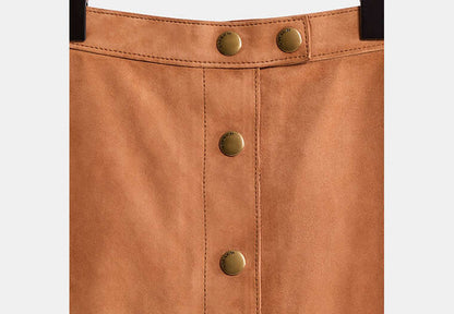 Restored Suede Skirt