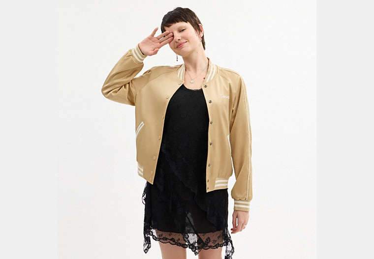 Reversible Signature Souvenir Varsity Jacket