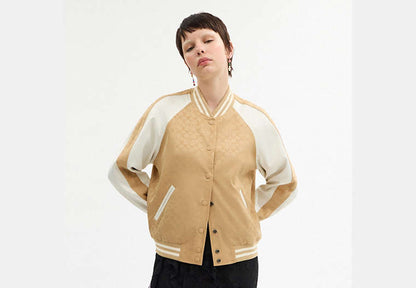 Reversible Signature Souvenir Varsity Jacket