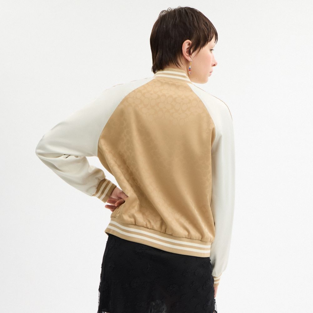 Reversible Signature Souvenir Varsity Jacket