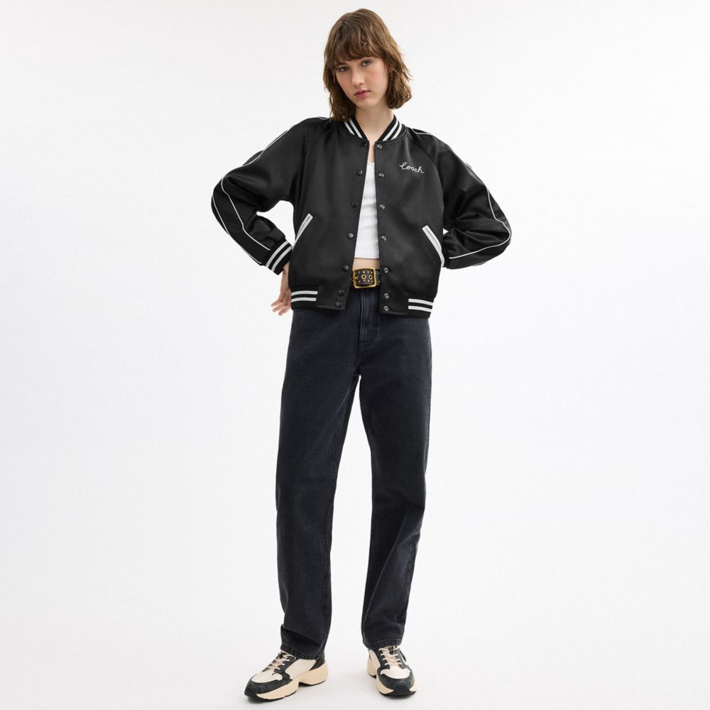 Reversible Signature Souvenir Varsity Jacket
