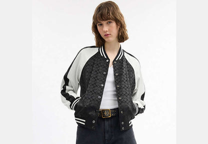 Reversible Signature Souvenir Varsity Jacket