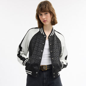 Reversible Signature Souvenir Varsity Jacket