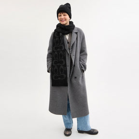 Signature Knit Boucle Oversized Muffler