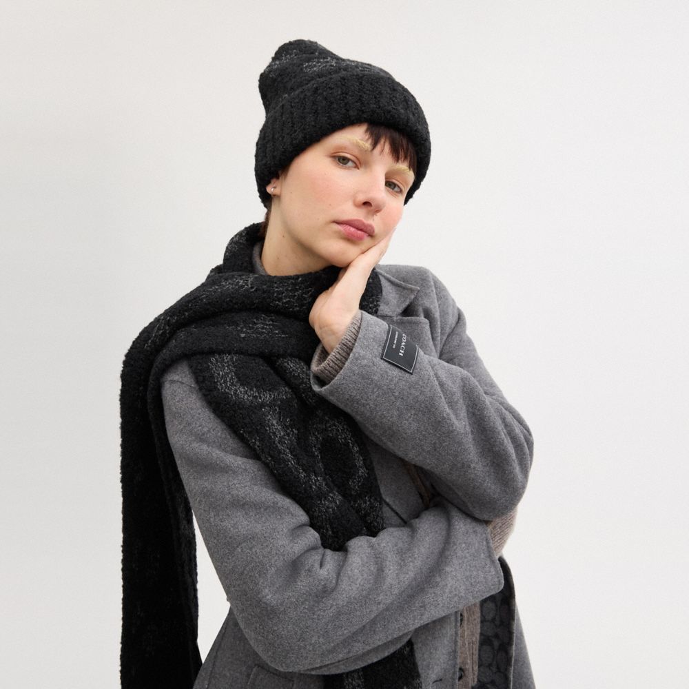 Signature Knit Boucle Beanie