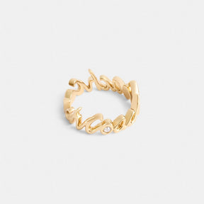 Coach Script Ring