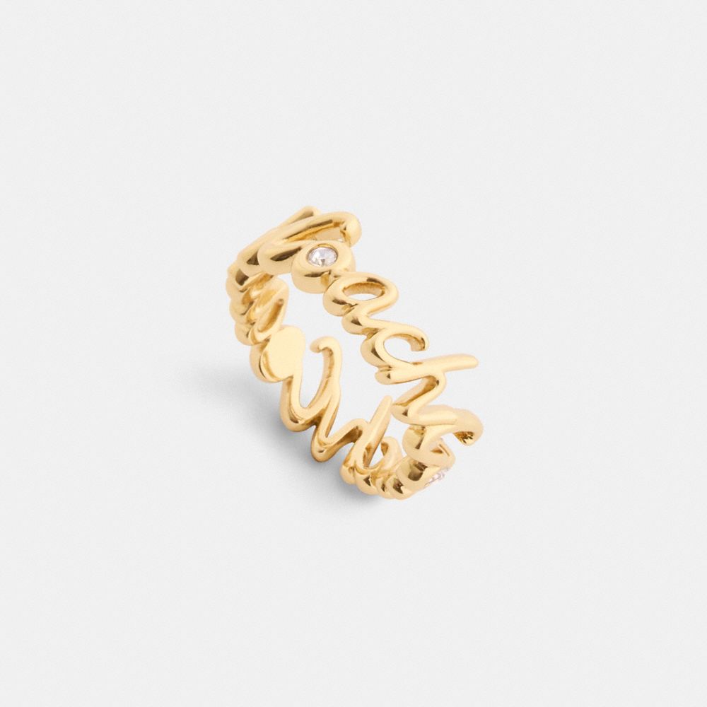 Coach Script Ring