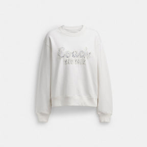 Cursive Coach Embroidered Sweatshirt