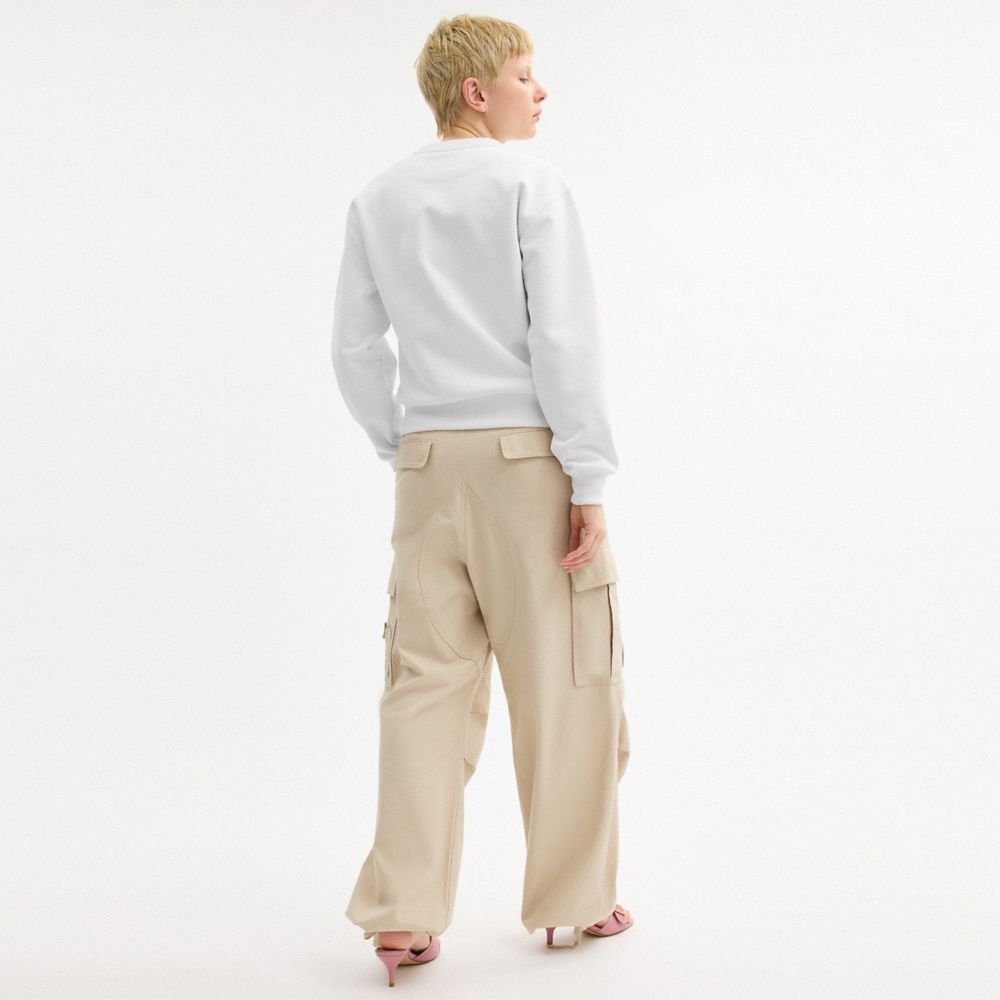 Cursive Coach Embroidered Sweatshirt