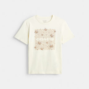 Spring Blossom Signature Square Classic T Shirt In Organic Cotton
