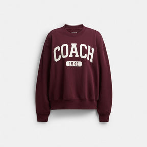 Sporty Signature Boyfriend Crewneck Sweatshirt